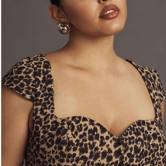 Anthropologie Leopard Print Dress - Picture 3 of 15